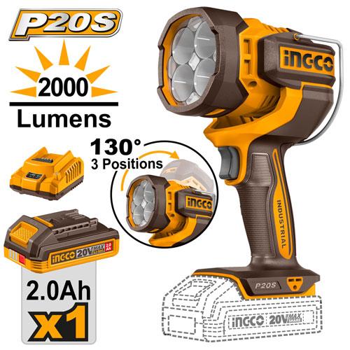 Ingco 20V 2.0Ah Cordless Work Lamp | CWLI20881 Ingco
